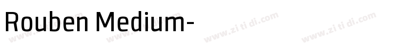 Rouben Medium字体转换